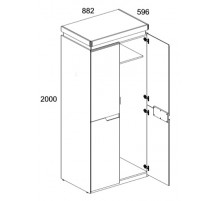 Шкаф Torino 2DG Шкаф Torino 2DG
