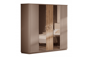 Шкаф пятидверный Мадрид (бежевый)