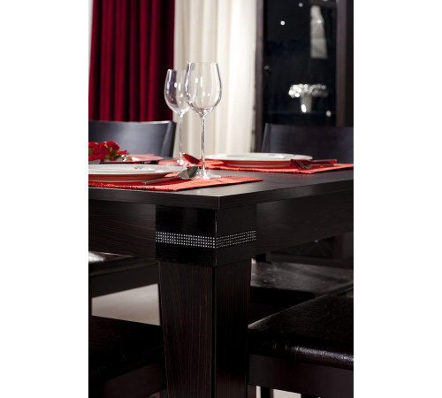 Раскладной обеденный стол для гостиной Мира MIRA-04 венге Раскладной обеденный стол для гостиной Мира MIRA-04 венге