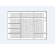 Шестистворчатый шкаф для одежды Анита (беж) Шестистворчатый шкаф для одежды Анита (беж)