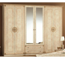 Шестистворчатый шкаф Рома (беж)