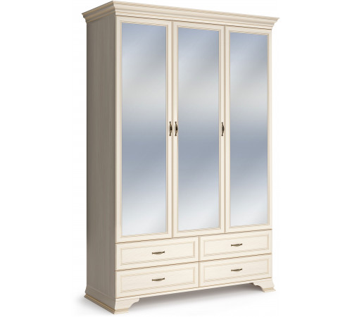 Шкаф Сиена 3-х дверных (Бодега Белый) Шкаф Сиена 3-х дверных (Бодега Белый)
