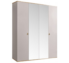 Четырехстворчатый шкаф для одежды с зеркалом Rimini РМШ1/4 (слоновая кость) Четырехстворчатый шкаф для одежды с зеркалом Rimini РМШ1/4 (слоновая кость)