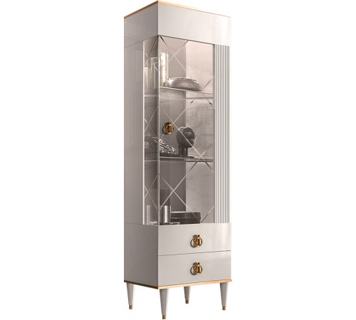 Шкаф витрина Rimini Solo РМВ1-1С (s) правый (слоновая кость) Шкаф витрина Rimini Solo РМВ1-1С (s) правый (слоновая кость)