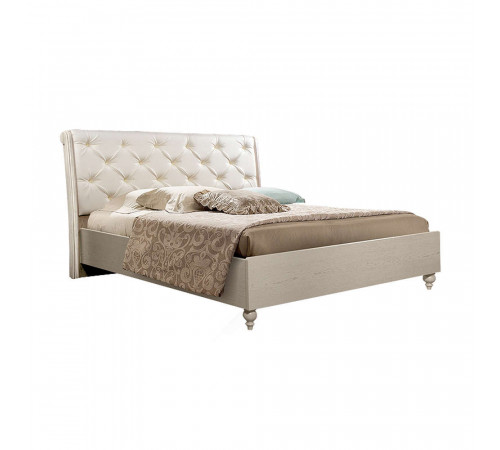 Двуспальная кровать с мягкой спинкой Венеция ВНКР140-1 (дуб седан) Двуспальная кровать с мягкой спинкой Венеция ВНКР140-1 (дуб седан)