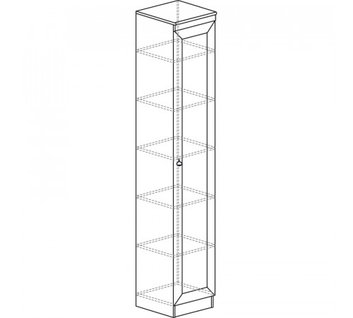 Шкаф для посуды Инна 601 темный Шкаф для посуды Инна 601 темный