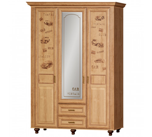Трехдверный шкаф для одежды Ралли 863